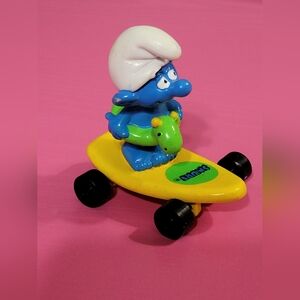 Vintage Hardee's Surfin Smurf Miniature Figure (0523)